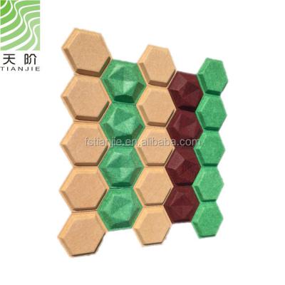 Chine Modern Soundproof Acoustic Panels Decoratice Wall Polyester Fiber 3d Ceiling Panels à vendre