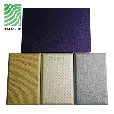 Китай Tianjie Acoustic Panels 24mm Compression High Density Fiberglass Cloth Flame Retardant And Eco-Friendly Echo Absorber продается