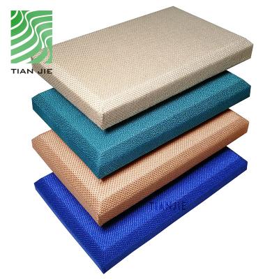 中国 Tianjie Acoustic Wall Panel Villa Office Hotel Acoustic Panels Of High Quality 3d Flame Retardant And Eco-friendly Luxury Decorative Fabric 販売のため