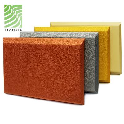 China Fire Retardant and Eco-friendly Tianjie Industrial Hexagon White Fabric Acoustic Panels Custom Printed Acoustic Panels zu verkaufen