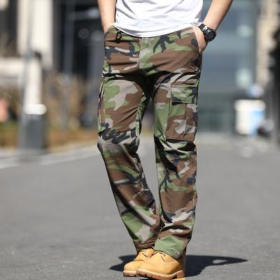 China 2022 new fashionable loose breathable woodland camouflage breathable military uniformarmy outdoor men factory logo printing cotton pants for sale