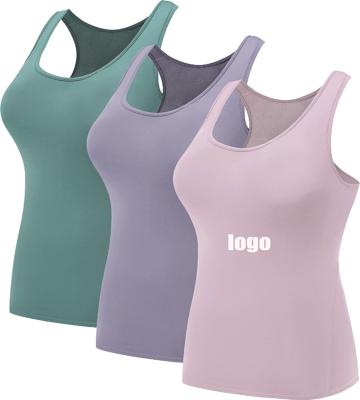 China Yoga Gym.Running.Sport 2022 Custom Design Yoga Gym.Running.Sport Printed Logo Tight Casual Yoga Tops Sports Women's Tank Tops Women's Gym Fitness Clothes Quick-Drying for sale