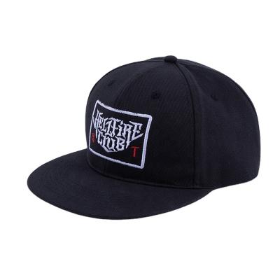 China High Quality Embroidery Logo 6-Panel Custom Hat 6-Panel Snap Back Fitted Hat For Adult Sports for sale