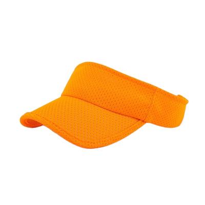 China Summer Custom Design Free Sample Plastic Back Sweat Absorption Strap Sun Visor Hat For Summer for sale