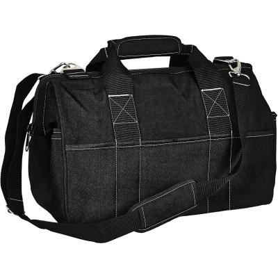 China Newest Large Heavy Duty Jumbo Storage Tool Tote Carrier Wide Mouth Tool Bag for sale