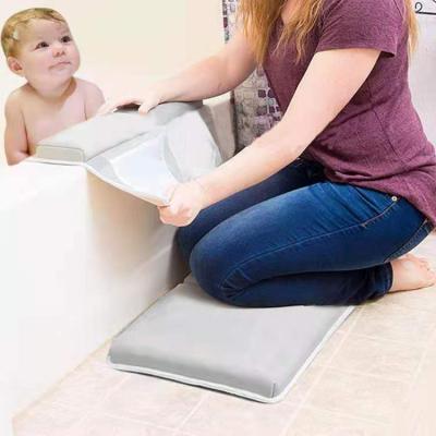 China Sustainable Shower Gift Padded Knee Mat For Tub Bathing Bathroom Time Baby Bath Kneeler With Elbow Pad Rest Set for sale