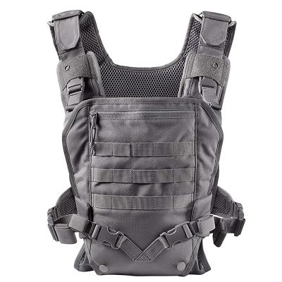 China New Soft Front Pack Carrier Tactical Style Baby Stunning Design For Dads With MOLLE Travel Baby Sling Tactical Carrier for sale