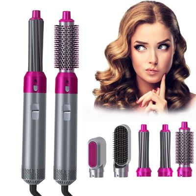 China 5 in 1 Hair Curler New Style Hair Straightener Comb Rotating Curling Hair Dryer One Step Hair Curler Sweep Women 5 in 1 Hair Curler for sale