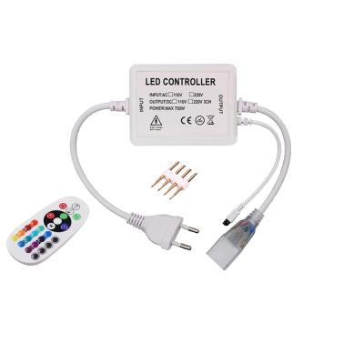 China Led RGB Controller 10mm 750W Controller24Key IR Light Outdoor For RGB LED Strip Neon Lamp UK AU 110V USA EU 220V for sale