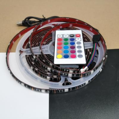 China Hotel RGB Controller 5V 50CM 1M 2M 3M 4M 5M LED Lamp SMD 5050 Desk Decor Strip USB Operated Led Strip Light For TV Background Lighting for sale