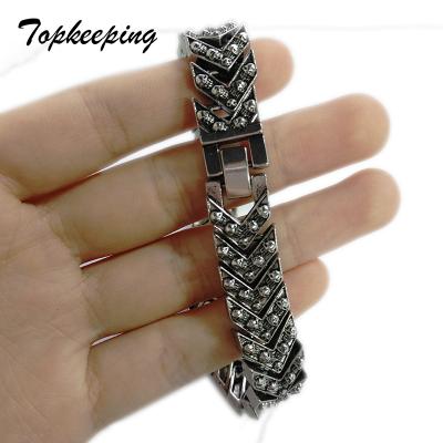 China Hip Hop Style Skull Charm Punk Punk Bracelet For Men Wholesale Male Bracelet Boys Bangles for sale