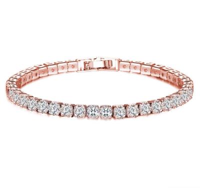 China Punk 3 Colors Shape Cubic Zircon Tennis Bracelet & Bangles For Women Gift for sale