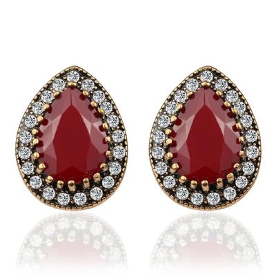 China HOT Indian Designer Jewelry Fashion Earrings For Women Sprinkle Drop Green Resin Wholesale Jewelry Mixed Lots for sale