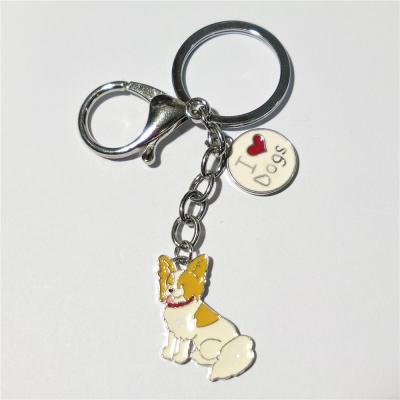 China Creative Cute Animal Key Ring Gift Lovely Keepsake Dogs Key Chains for sale