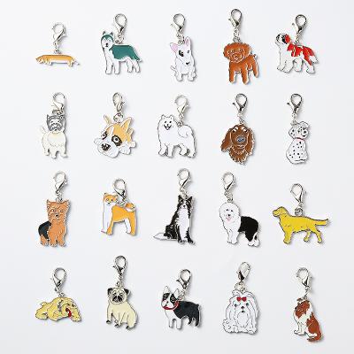 China 1PC French Bulldog Wholesale Cat Dogs Pet Pendant Friends Wholesale Gifts Cat Dogs Pet Pendant Friends Cute Small Dog Tag Necklace Pendants for sale