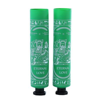 China Empty round tube PE tube diameter 25mm GM 30 hand cream squeeze tube cosmetic soft packaging with octagonal cover for sale