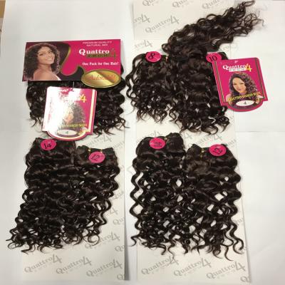 China Japanese Deep Wave Synthetic Hair V-Tip Hair Fiber Weft Scrunchie Weaving Synthetic Spanish Wave for sale