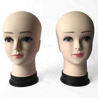 China PP China Wig Wholesale Display Female Makeup Mannequin Head Without Hair for sale