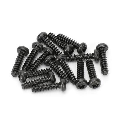 China Pan Carbon Torx steel m1.6 black zinc plus round pan head pint thread forming screw for plastic for sale