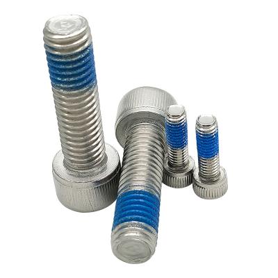 China DIN912 Cheese Stainless Steel ss304 ss316 Allen Hex Socket Head Cap Screws With Nylon Patch for sale