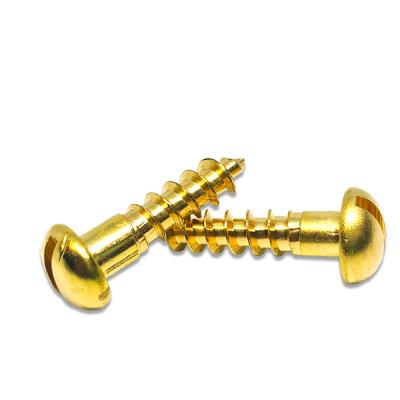 China Pan Brass Slotted Round Head Wood Chipboard Drive Self Tapping Screw for sale