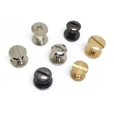 China 3mm Countersunk M2 M3 Metal Pan Brass Post Brass Black Flat Head Custom Male Female Chicago Screws for sale