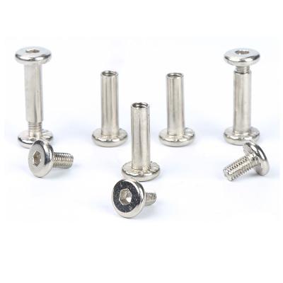 China 6mm pan furniture m6 crib bed bolt hex hexagon bolts decorative furniture bolts with barrel nut for sale