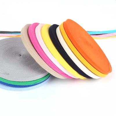 China Other Wide Color All Pure Cotton Herringbone Cotton Apparel Sharpening Multi-colors Webbing for sale