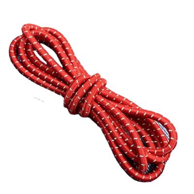 China Viable 3mm High Tensile Colorful Round Elastic Latex Rope Reflective Latex Elastic Rope for sale