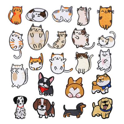 China 3D Cartoon Embroidery Paste Embroidery Paste Clothing Accessories Factory Customized Animal Embroidery Patch Lovely Small for sale