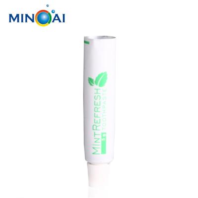 China Hotel Toothpaste Tube 10ml and 3g Soft Aluminum Plastic Laminated Empty Customized Packaging Eco-Friendly for sale