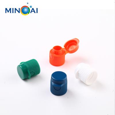 China Customized Color Mini Screw Toothpaste Tube Maker Plastic Cover PP Flip Top Caps According To Customer Requirements for sale