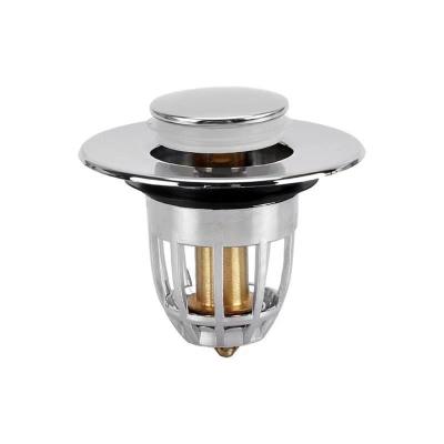 China Sustainable Washbasin Sink Sewer Odour and Insect Resistant Bathroom Accessories Sink Drainer Push Drain Plugs for sale