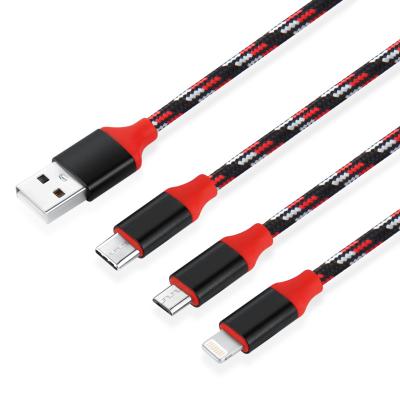 China Good Manufacturer Multi USB Smartphone 3 Mobile Phone and Computer Prices in 1 Fast Charging Cable for sale