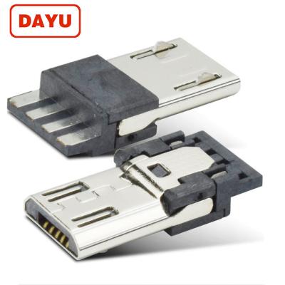 China Free Samples 6.8mm v8 Power USB B Male Connector Solder Micro Jack Connector Chargeing 2 Pin Solder Cable for sale