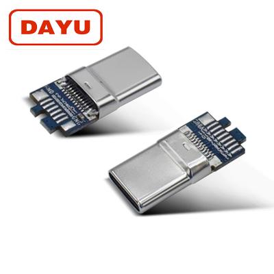 China Movable & Computer USB 3.1 Type C Male Plug Connector USB 3.1 Cable With PCB Board for sale