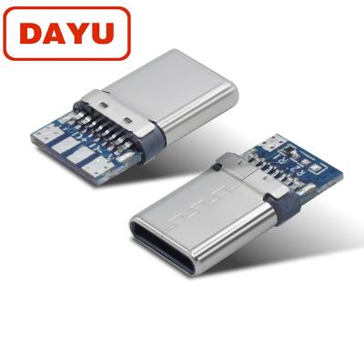 China Movable & Computer 24pin Type C USB C Male Connector USB Connector For QC Charger Cable for sale