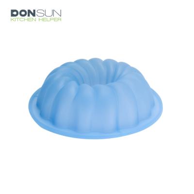 China Sustainable Eco - Friendly Pumpkin Shaped Silicone Mold Silicone Cake Baking Mold for sale