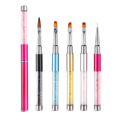 China Beauty Salon Gradient Nail Art Colorful Painting Pen Nail Art Tool Set Brush for sale