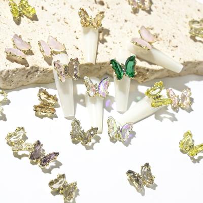 China Butterfly Bowknot Nail Art Decorations Nail Art Beauty Fashion Design 3D Nail Art Supply Nail Decoration New for sale