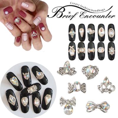 China Fashionable Super Shiny Diamond Rhinestones Fingers Stick Accessories Golden Decorations For Nail Art for sale