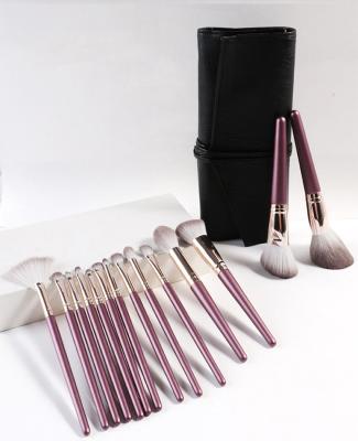 China Angular Blush New Custom Logo 14pcs Logo Synthetic Hair Professional Cosmetic Makeup Brushes Private Label Make Up Brush Set for sale