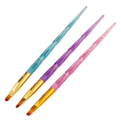 China New Color Round Handle 3 Nail Glitter Head Nail Phototherapy Pen 3PCS One Set Art Nail Tool for sale