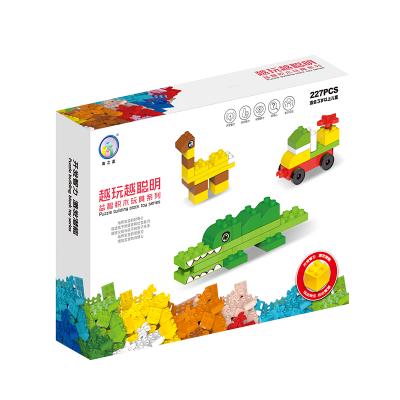 China Developmental Intellectual Building Toys Educational Building Blocks Set 227pcs Toys To Build To Block Compatible Large Particle Building Tiles for sale