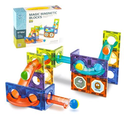 China Building Toy STEM Toys Magic Magnetic Blocks 40pcs Tube Blocks Magnetic Blocks Toy Marble Running Educational Toy for sale