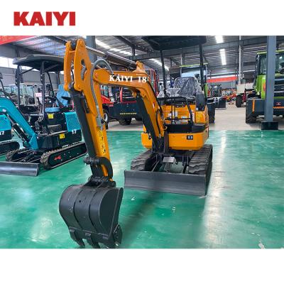 China Rotating Side Arm And Cabin Of Hotels Small Excavator 1.8 Ton Mini Crawler Excavator for sale