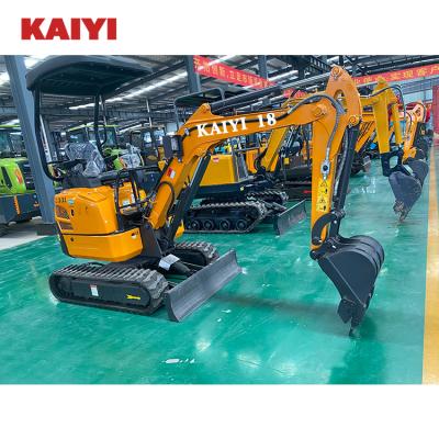 China 1.8 ton mini crawler excavator escavatori amphibious cinesi hotels small excavator rotary side arm and cabin for sale