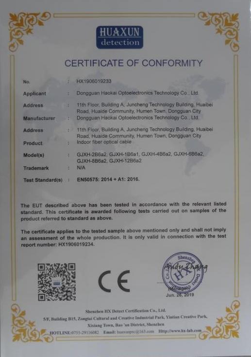 CE - Dongguan Haokai Optoelectronics Technology Co., Ltd.