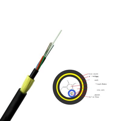 China Communication ADSS Cable De Fibra Optica Spam 12 160m 24 36 48 Wires ADSS Optical Fiber Cables for sale