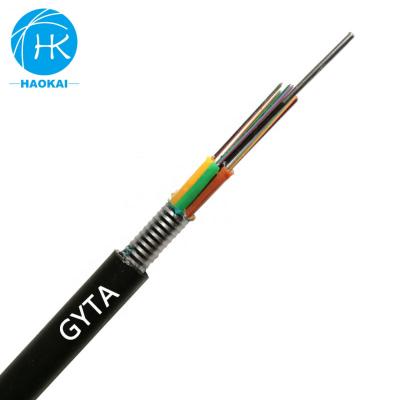 China Gyta Thunderproof Fiber Optic Network Aerial Fiber Optic Meter 24 Core Outdoor Cable Price for sale